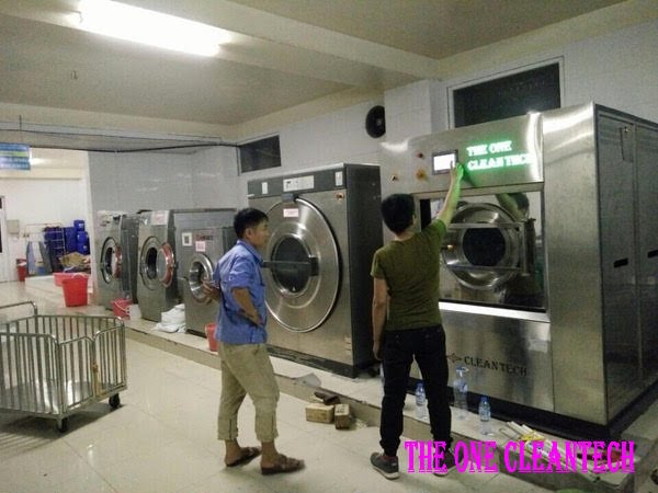 Máy giặt công nghiệp Việt Hàn được lắp đặt tại Quảng Ninh